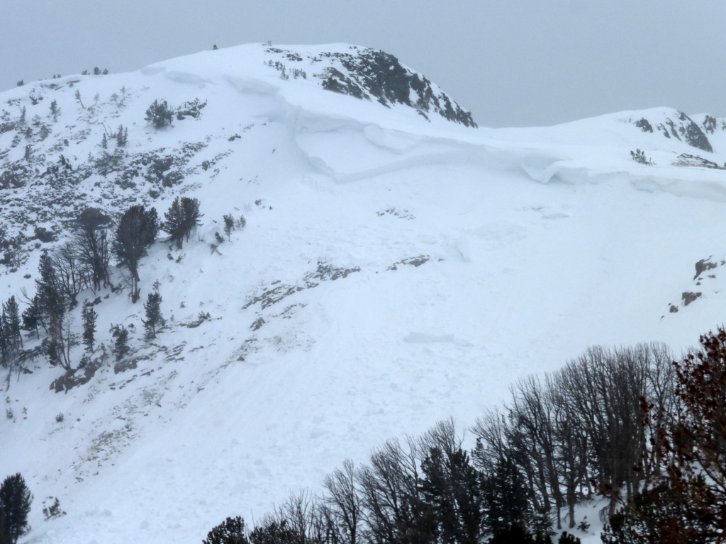 Natural Avalanche Northern Madison Range Natural Avalanche Northern Madison Range