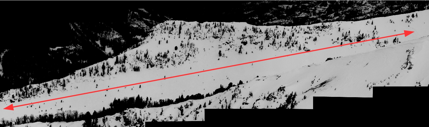 Very large avalanche in Hyalite Very large avalanche in Hyalite